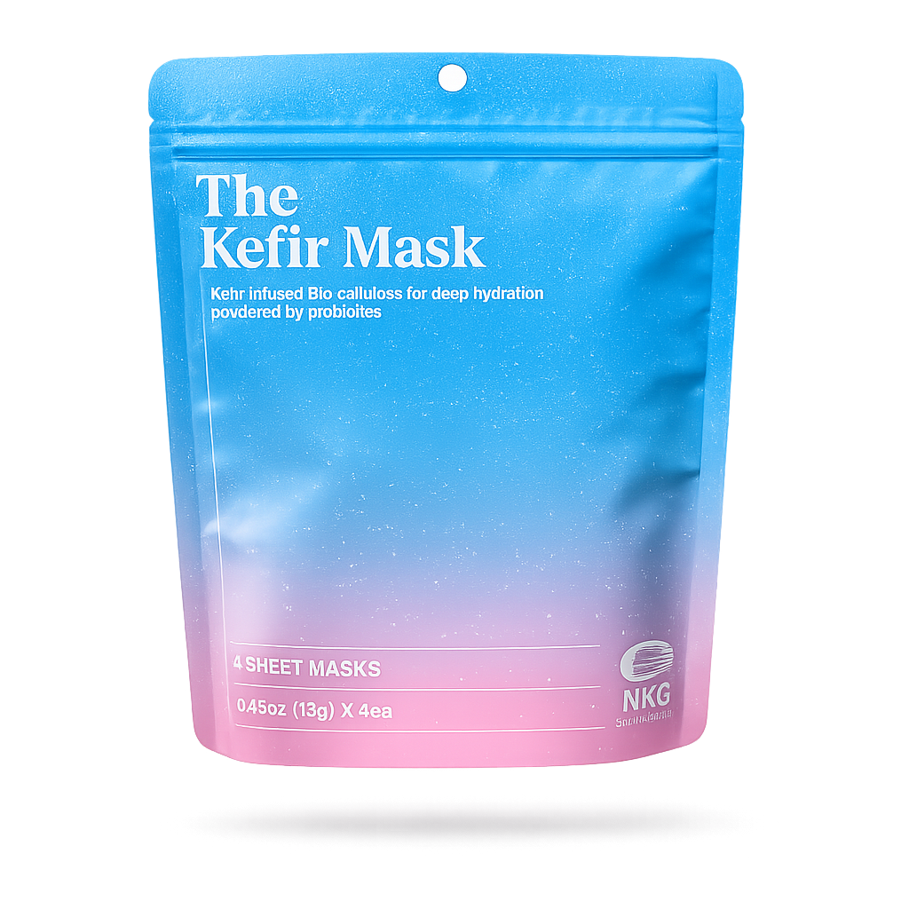 The Kefir Mask — Kefir Probiotic × Bio-Cellulose Sheet Mask
